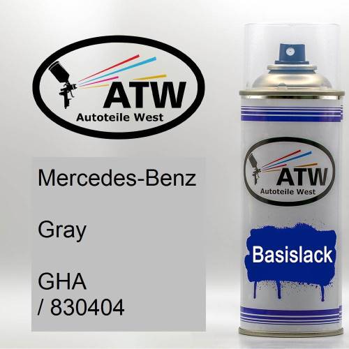 Mercedes-Benz, Gray, GHA / 830404: 400ml Sprühdose, von ATW Autoteile West.